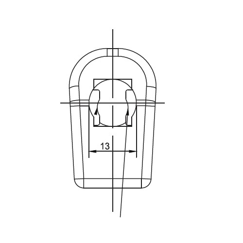 PLASTIC END 13MM X 8MM SHAFT A